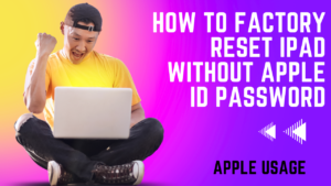 how to factory reset ipad without apple id password